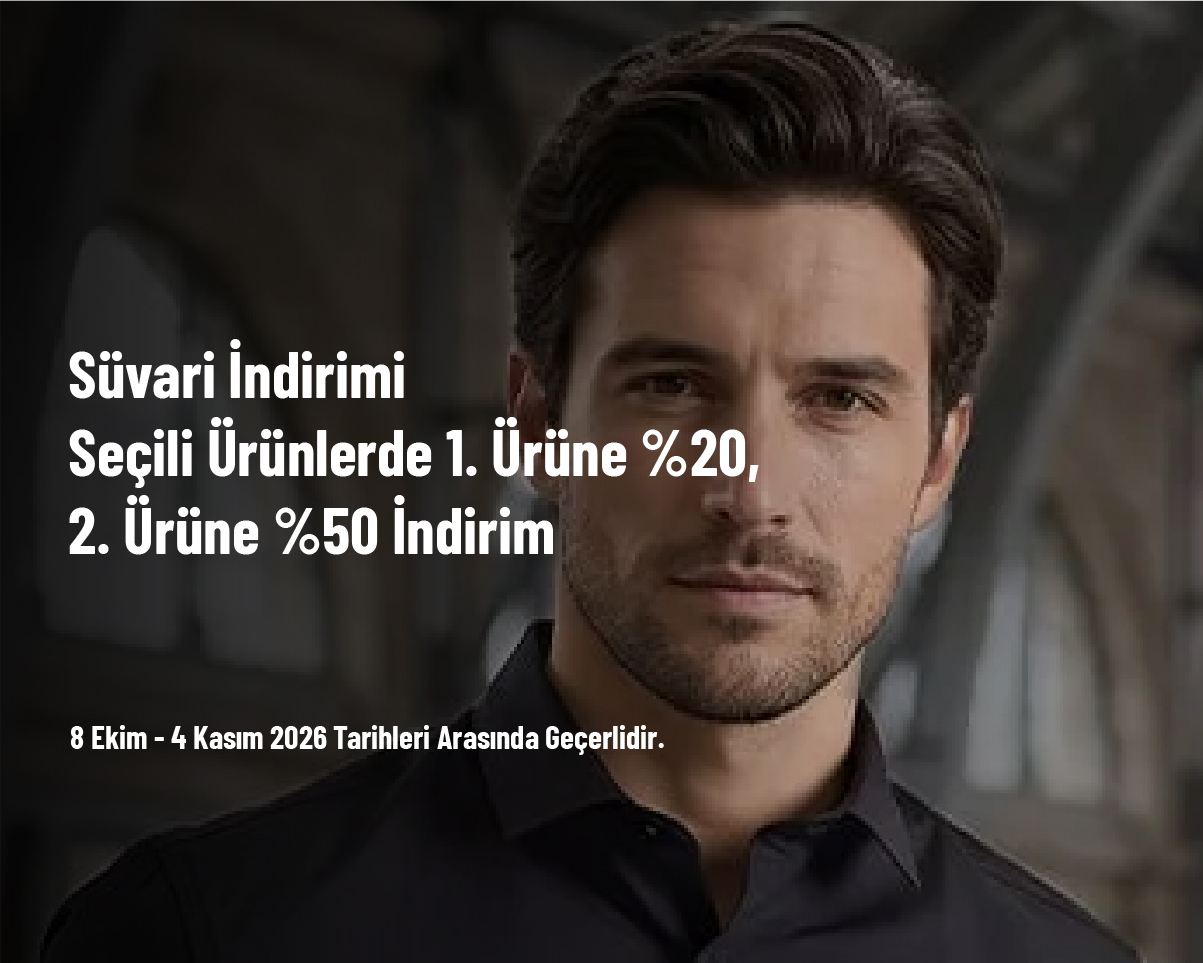 Süvari İndirimi - Seçili Ürünlerde 1. Ürüne %20, 2. Ürüne %50 İndirim Süvari İndirimi - Seçili Ürünlerde 1. Ürüne %20, 2. Ürüne %50 İndirim